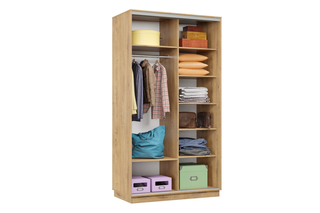 Шкафы-купе, Шкаф-купе Премьер Лайт 02 (11;11) двухдверный