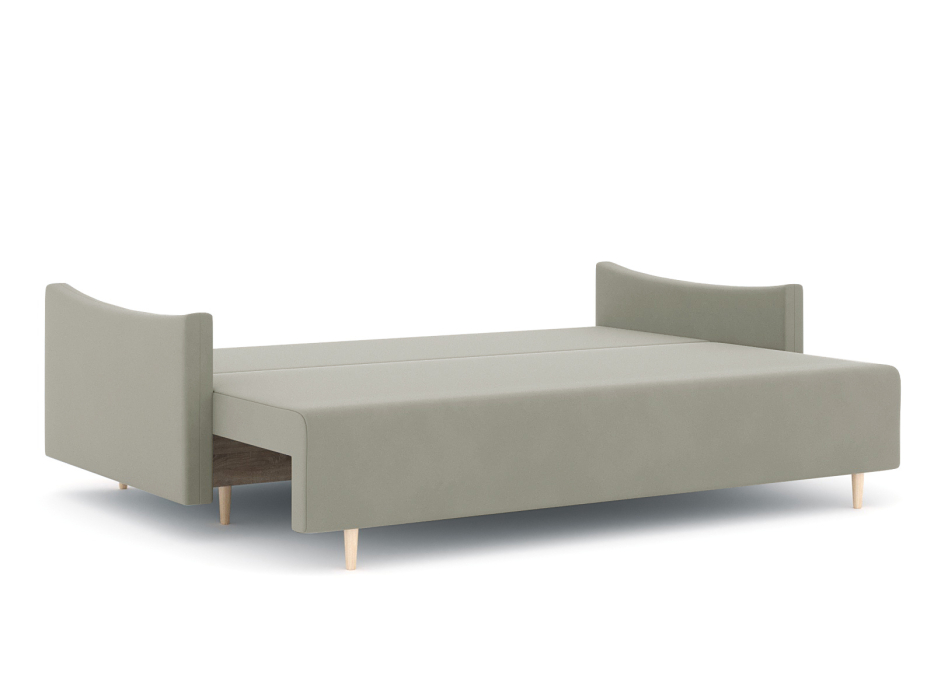 Диваны еврокнижки, Диван-кровать еврокнижка Смайл с подлокотниками, велюр