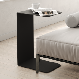 Журнальный столик металлический приставной RILONI Gold