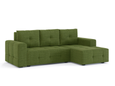 Диваны угловые в гостиную, Диван-кровать угловой Прадо, еврокнижка, рогожка Люкс