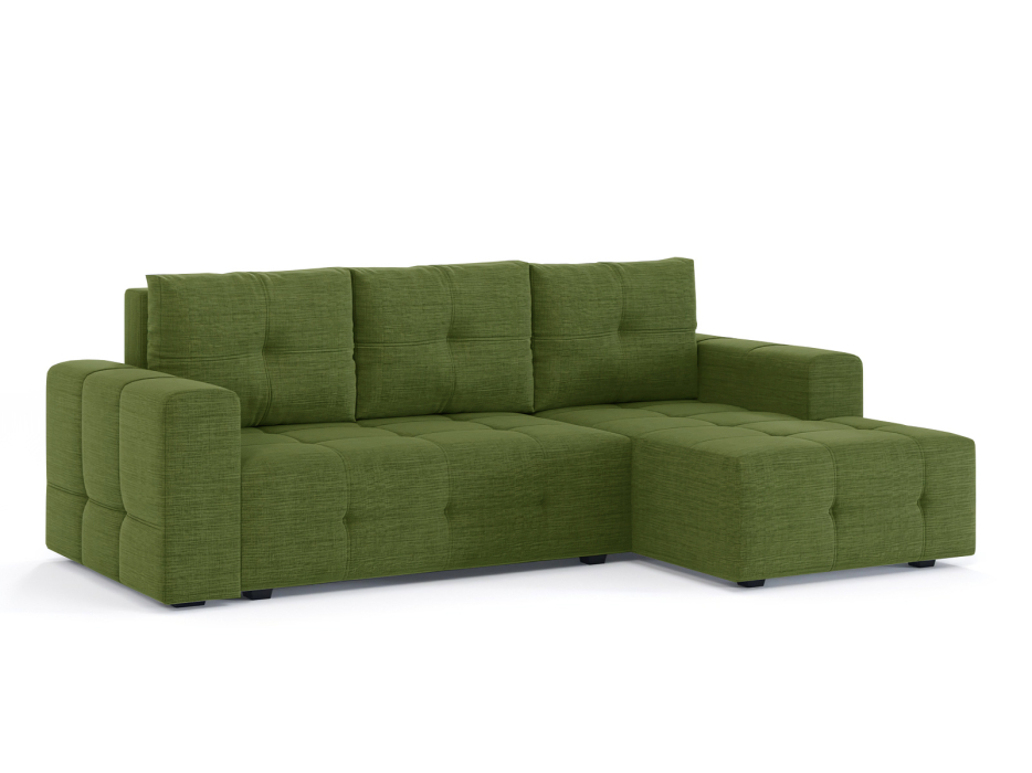 Диваны угловые в гостиную, Диван-кровать угловой Прадо, еврокнижка, рогожка Люкс