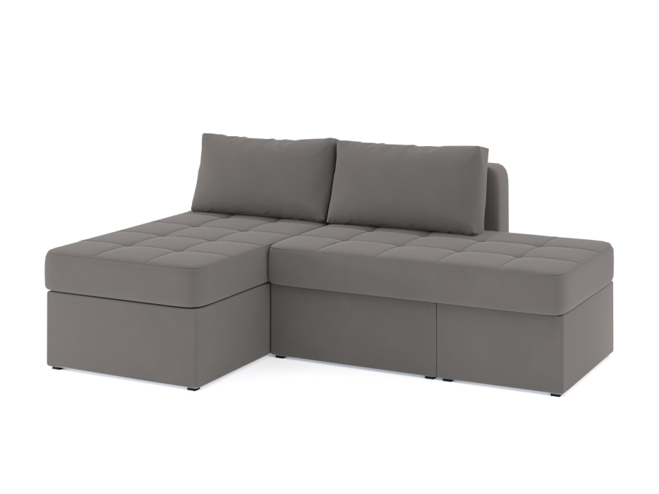 Диваны угловые в гостиную, Диван-кровать угловой Оливер еврокнижка-трансформер, велюр