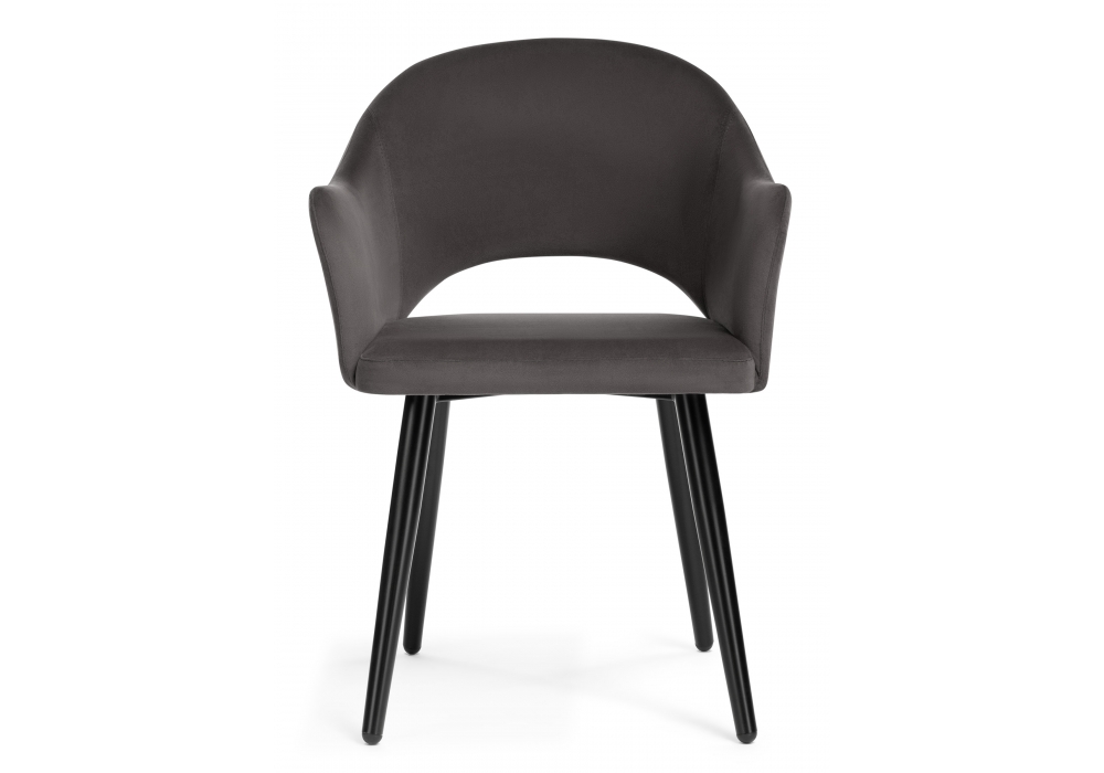 Стулья, Стул Апри микровелюр /черный глянец