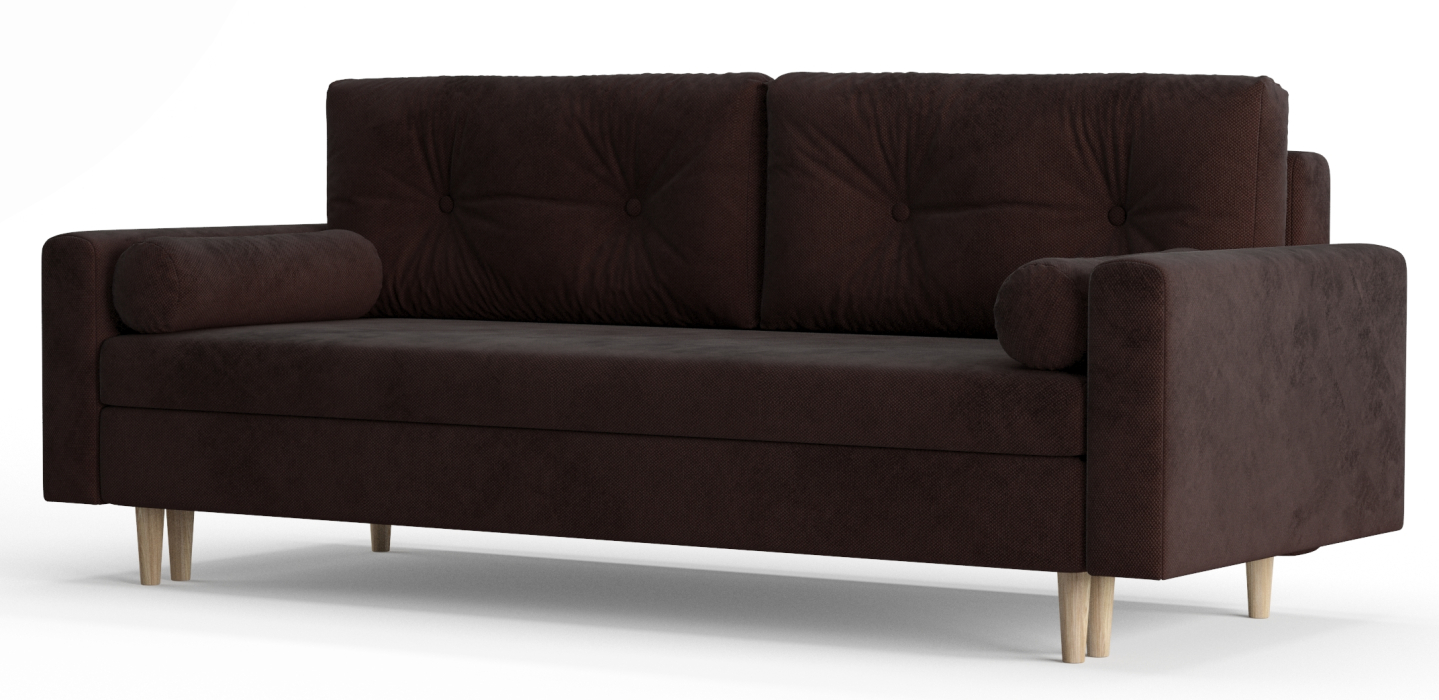 Диваны еврокнижки, Диван-кровать Таврида, пружинный блок, велюр