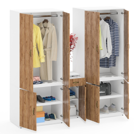 Два шкафа для прихожей офиса и тумба Лидер-8 3.15