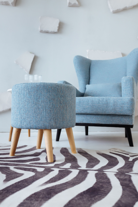 Пуф в прихожую, Пуф Лаки, рогожка