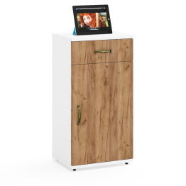 Набор из чётырёх тумб для офисных принадлежностей и бумаг Лидер-8.