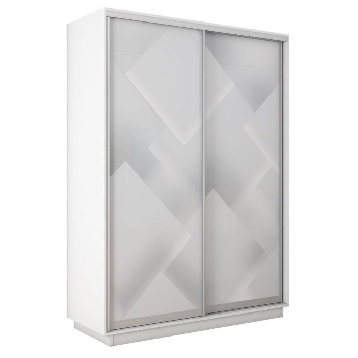 Шкафы-купе 2-х дверные, Шкаф-купе Экспресс 2-х дверный Фотопечать Квадрат Стекла 120х45х240