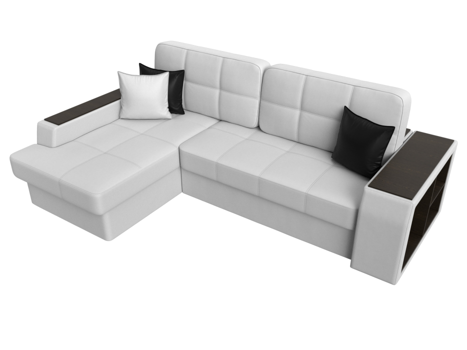 Диваны угловые в гостиную, Угловой диван Брюссель левый угол, экокожа