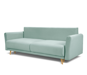 Диван кровать прямой со спальным местом "Мия", микровелюр