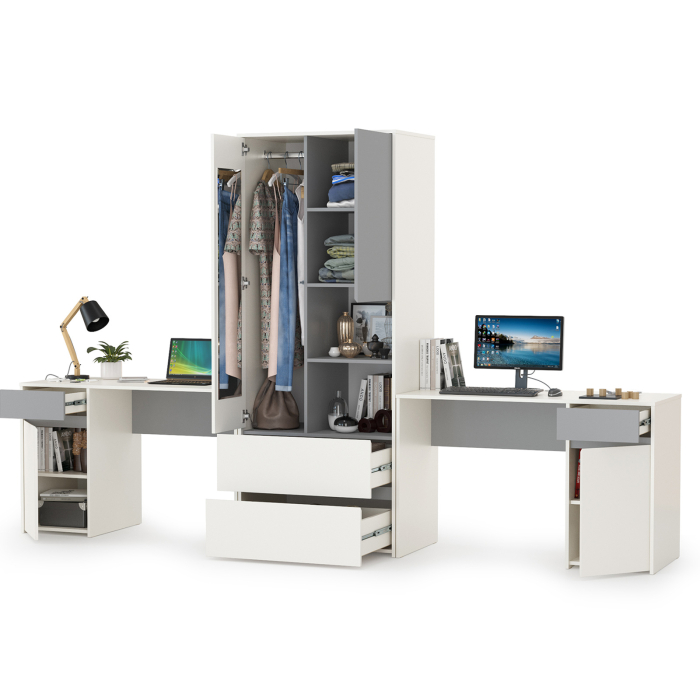 Для девочек, Компьютерные столы и шкаф для одежды Торонто № 17