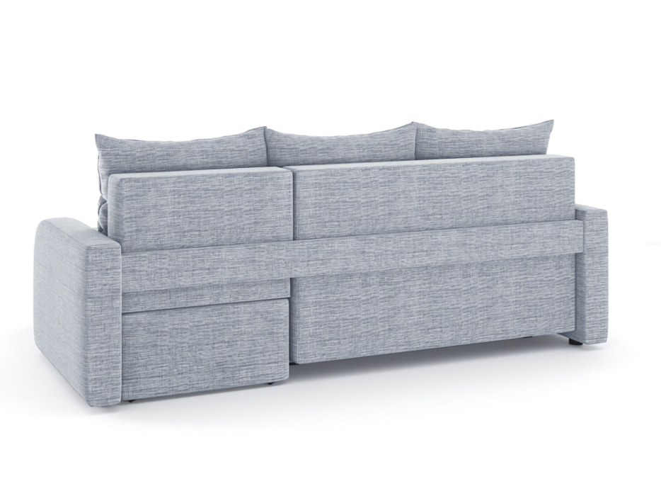 Диваны угловые в гостиную, Диван-кровать угловой Мини Люкс трехсекционная еврокнижка, рогожка Люкс