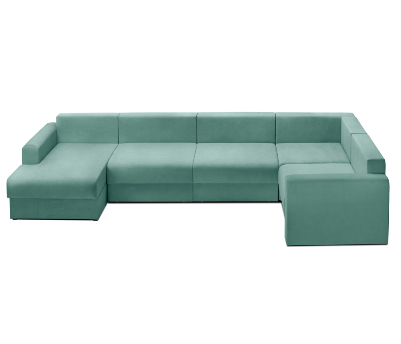 Диваны угловые в гостиную, Диван модульный со спальным местом Мэдисон П-образный