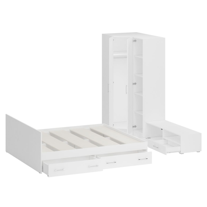 Спальные гарнитуры, Мебель для спальни Стандарт № 4 с кроватью 1800 с ящиками