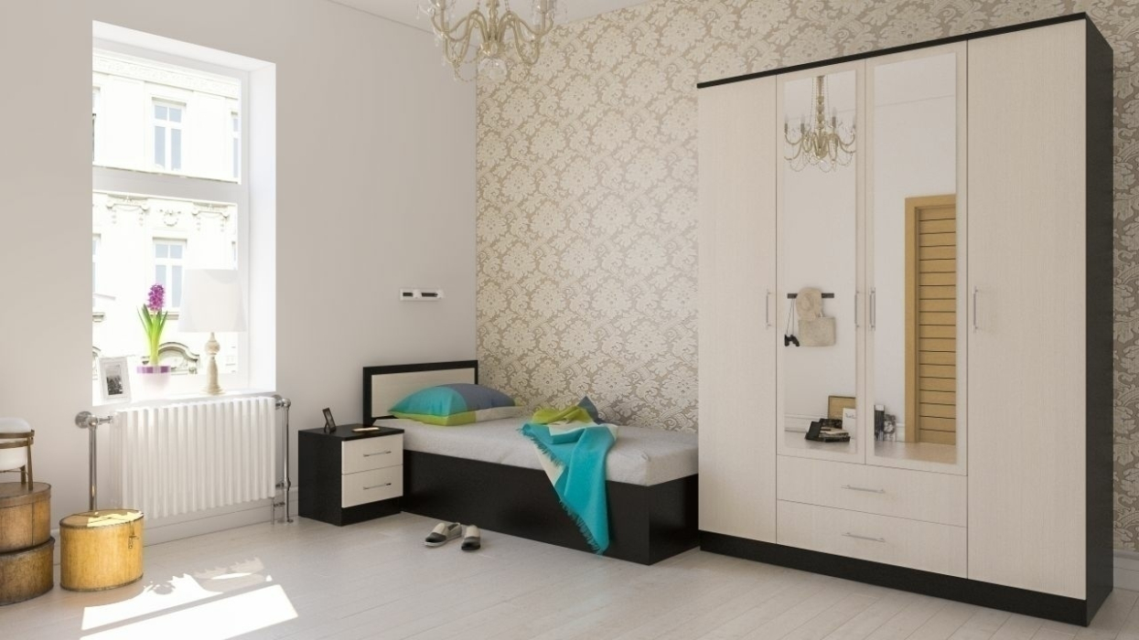 Шкафы распашные, Шкаф 4-х створчатый Фиеста