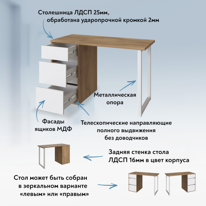 Прямые, Стол письменный С-411