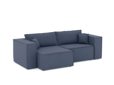 Диваны угловые в гостиную, Диван-кровать угловой Лофт, велюр