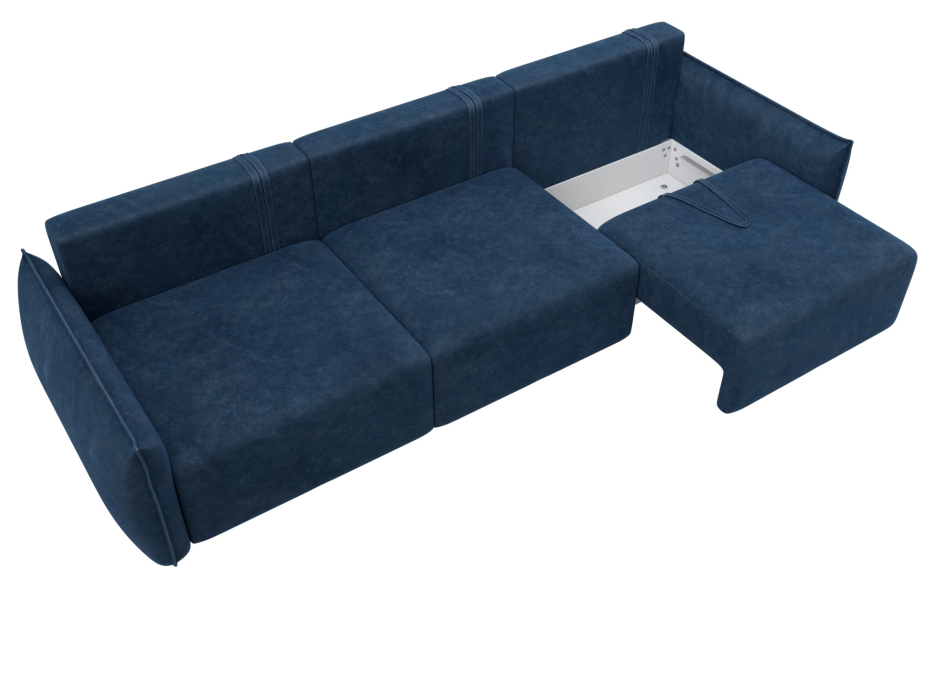 Диваны еврокнижки, Диван прямой Лига-051 НПБ Лонг, велюр BRUT