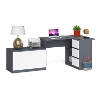 Угловые, Тумба широкая Мори 900 и угловой стол компьютерный Мори правый