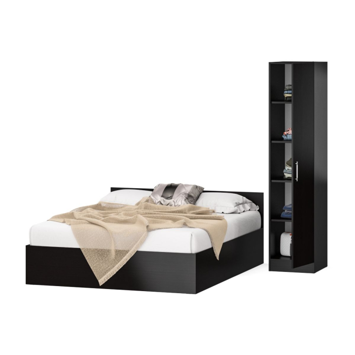 Спальные гарнитуры, Кровать двуспальная 1600 с пеналом Стандарт