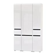 Шкафы распашные, Стенка из шкафов Сидней из двух шкафов с ящиком и одного шкафа-витрины