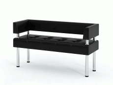 Офисные диваны, Офисный диван бизнес п-образный 140см