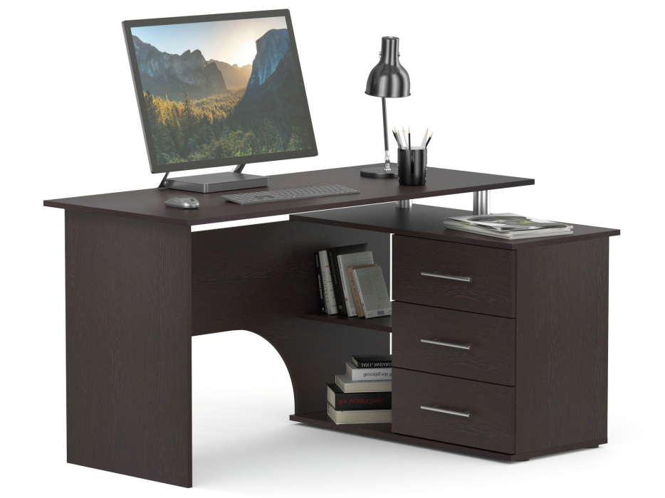 Угловые компьютерные столы, Стол компьютерный КСТ-09 Сокол Правый
