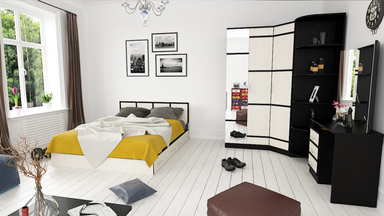 Спальные гарнитуры, Спальный гарнитур Сакура №3