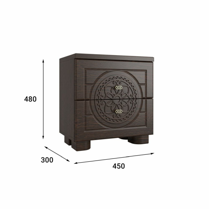 Прикроватные тумбы, Тумба прикроватная «Монблан» МБ-38К