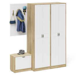 Модульная мебель для прихожей П-6 № 9 МДФ фрезеровка прованс