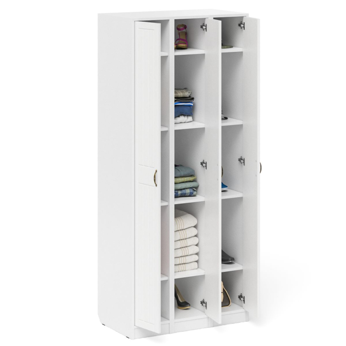 Шкафы распашные, Три пенала в прихожую П-6-500 фрезеровка прованс