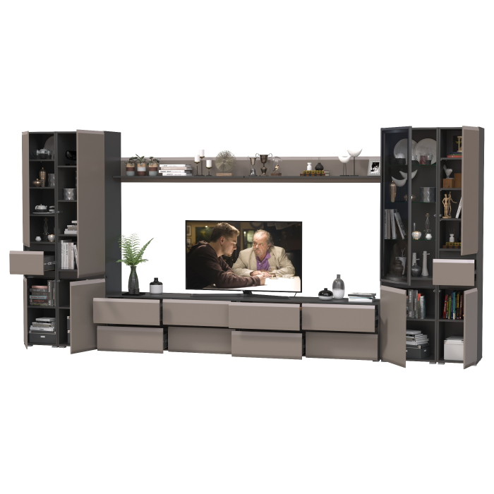 Стенки для гостиной, Мебель для гостиной корпусная Сидней комплектация № 114