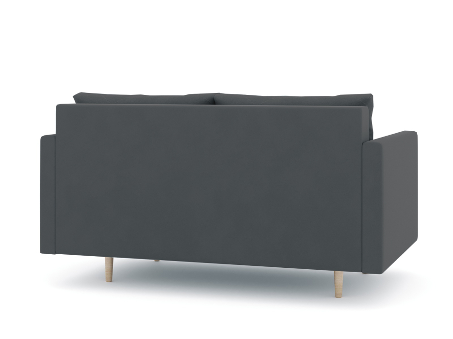 Диваны прямые кухонные, Диван прямой нераскладной Милли мини 2-х  местный с подлокотниками, велюр