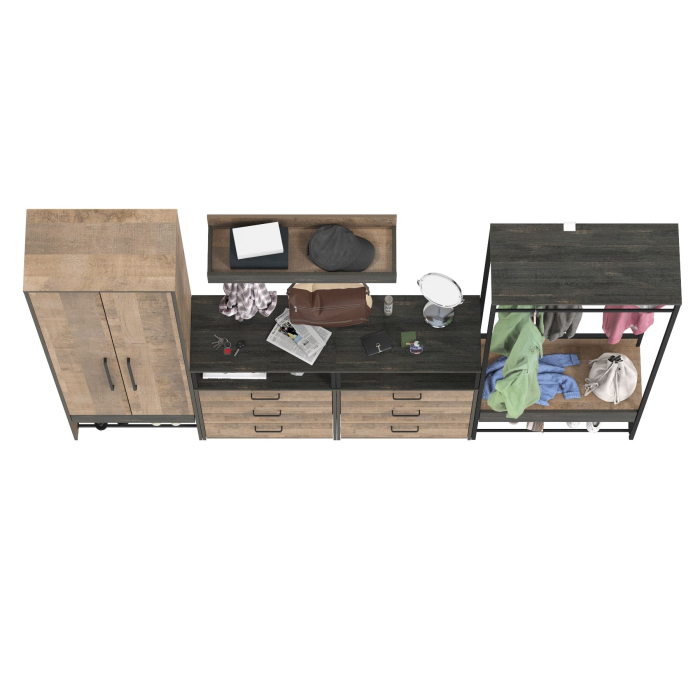 Прихожие, Пять модулей в стиле лофт для прихожей Трувор