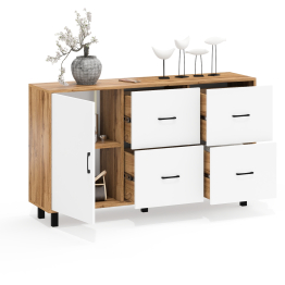 Комод-тумба 4-ре ящика и дверка РВК 125-1504