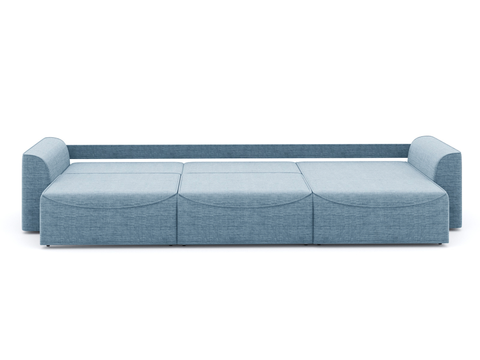 Диваны угловые в гостиную, Диван-кровать угловой Рафаэль 3 секции еврокнижка НПБ, рогожка Люкс