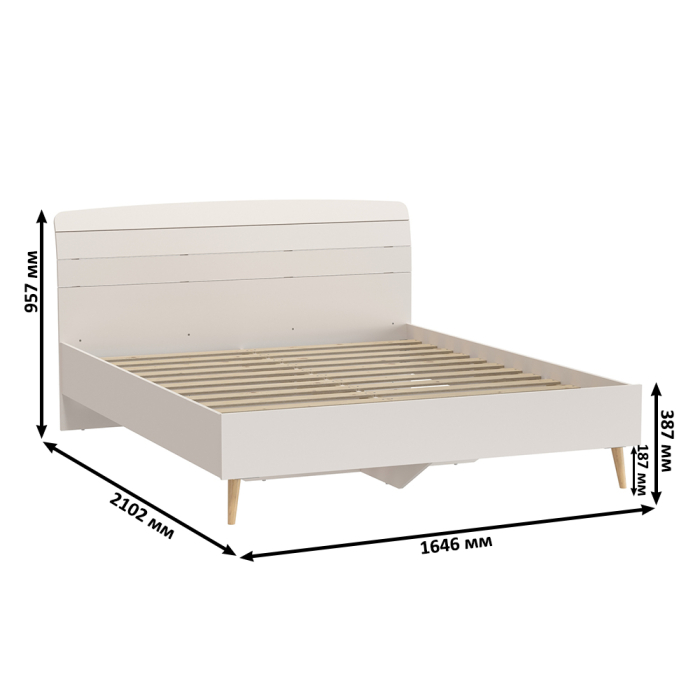 Спальные гарнитуры, Прикроватная тумбочка Афина с кроватью со спальным местом на 1400