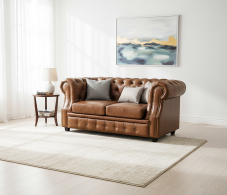 Диваны прямые, Диван Честер  Лофт 2-х местный, экокожа