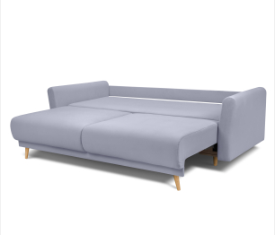 Диван кровать прямой со спальным местом "Мия", микровелюр