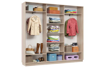 Шкаф-купе Премьер Лайт 55 (08;11;08) трехдверный