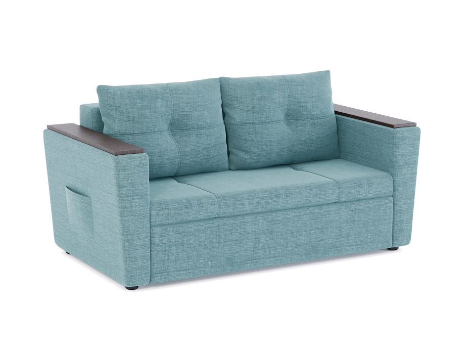 Диваны еврокнижки, Диван-кровать Дубай Майами еврокнижка-трехсекционная, рогожка