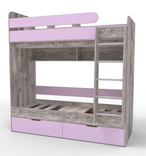 Для подростков, Двухъярусная кровать Юниор 5 80x160 Бетон