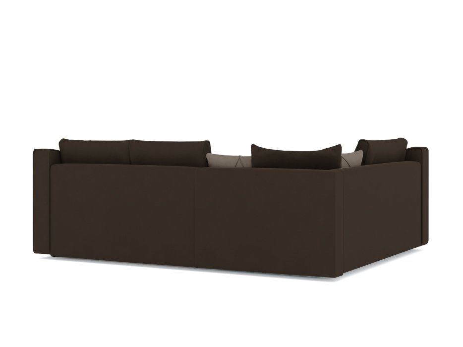 Диваны угловые в гостиную, Диван-кровать угловой Френсис дельфин, велюр