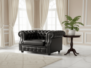 Кресло  Честер Лофт экокожа