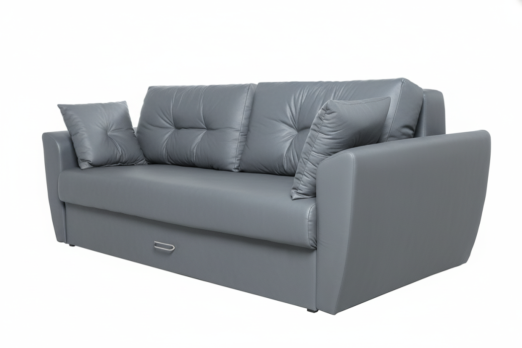 Диваны прямые, Диван-кровать еврокнижка Амстердам ,экокожа  , 150