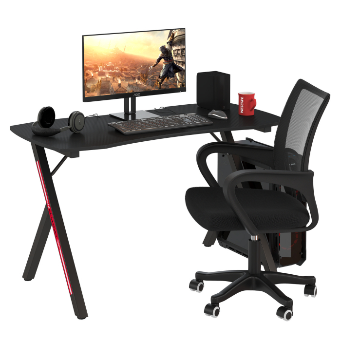 Прямые компьютерные столы, Игровой стол Мебель--24 GT-2310 и кресло компьютерное