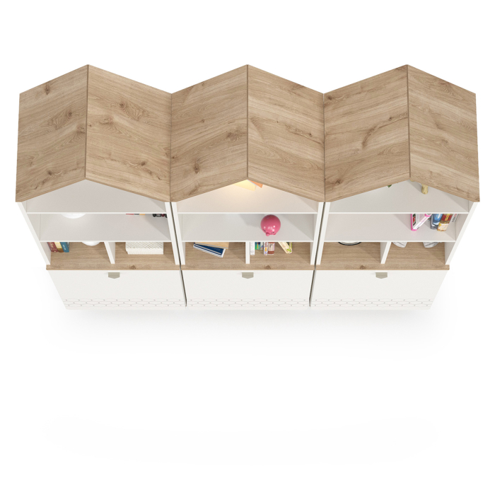 Детские комнаты, Набор из трёх комбинированных шкафов Эйп