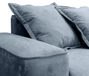 Диван угловой "Бали"со спальным местом, микровелюр