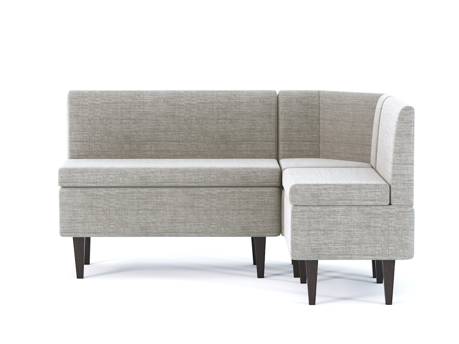 Кухонные уголки, Диван кухонный угловой Лео, рогожка