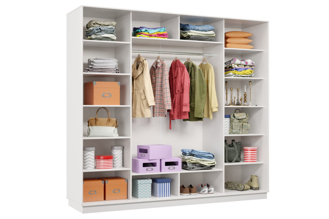 Шкафы-купе, Шкаф-купе Премьер 58 белый